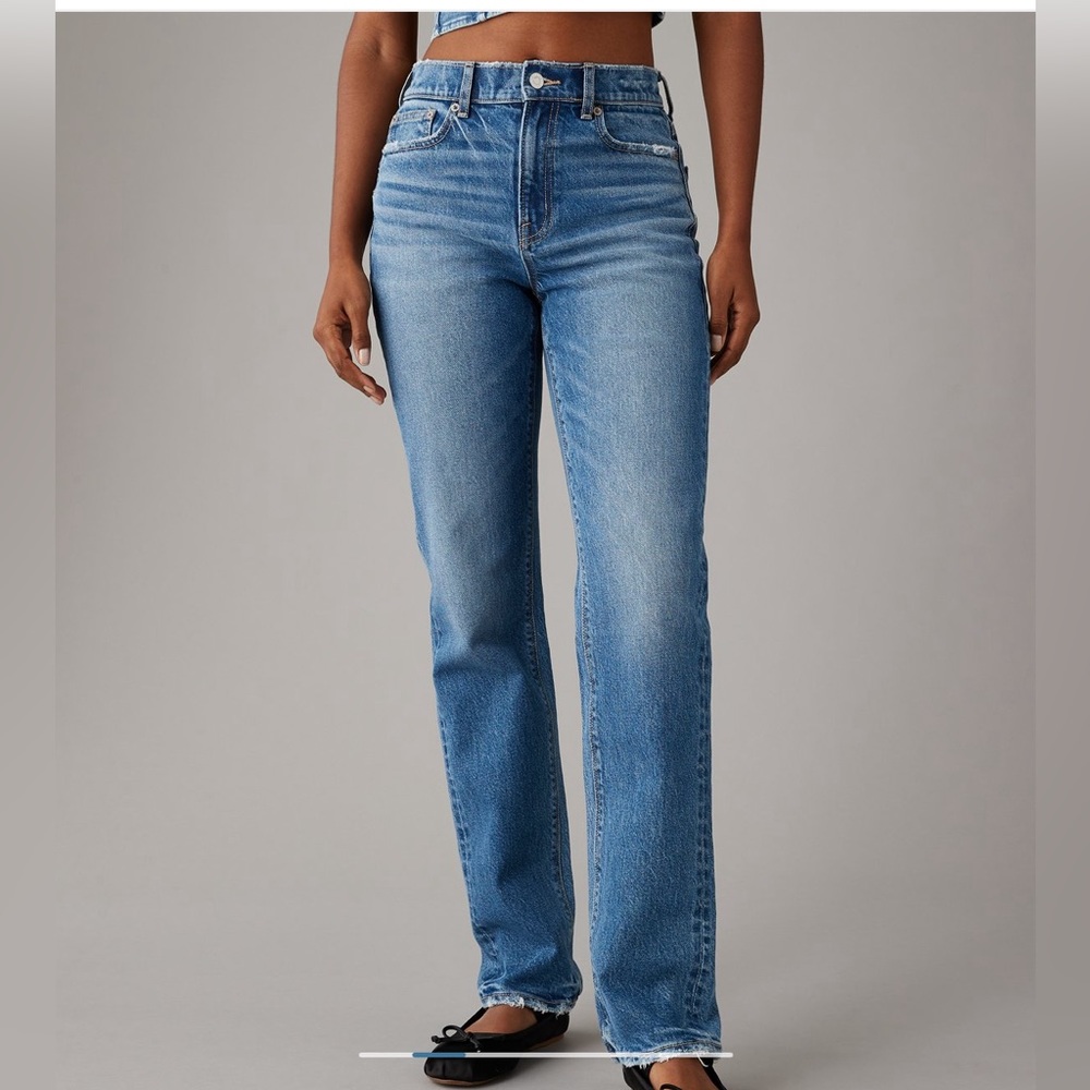 Super High Waist Straight AE Jeans